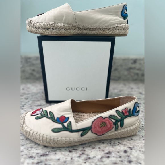 Gucci Leather Espadrilles - Size 37 - Picture 3 of 4